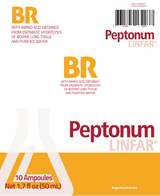 Peptonum Linfar BR – Broncho-pulmonary | Liquid Amino Acid Supplement, 10 Ampoules (50 mL)