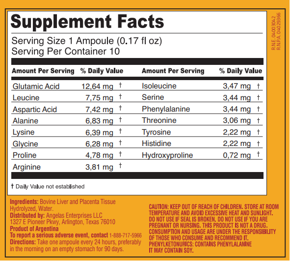 Peptonum Linfar HI – Hepatotrophic | Liquid Amino Acid Supplement, 10 Ampoules (50 mL)