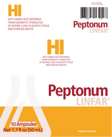Peptonum Linfar HI – Hepatotrophic | Liquid Amino Acid Supplement, 10 Ampoules (50 mL)