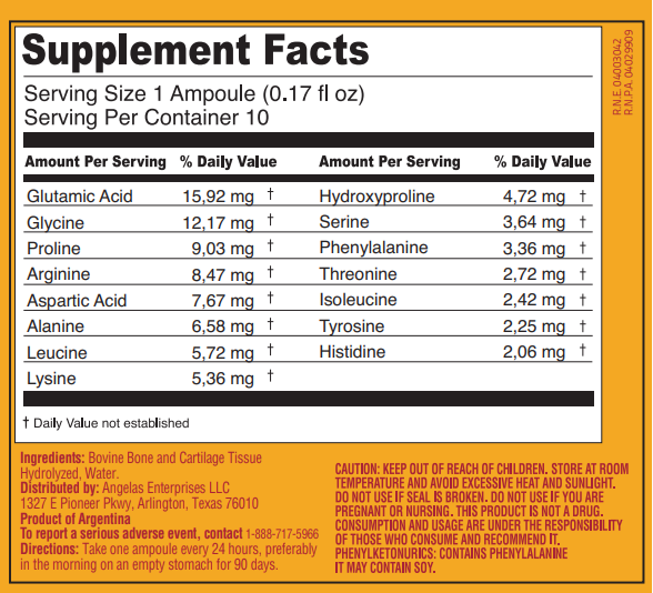 Peptonum Linfar OTF – Osteotrophic | Liquid Amino Acid Supplement, 10 Ampoules (50 mL)