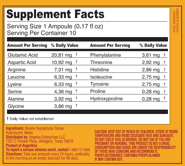 Peptonum Linfar HPT – Hypothalamus | Liquid Amino Acid Supplement, 10 Ampoules (50 mL)