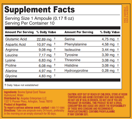 Peptonum Linfar ME – Spinal Cord | Liquid Amino Acid Supplement, 10 Ampoules (50 mL)