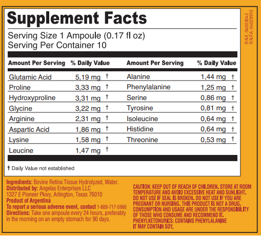 Peptonum Linfar RE – Retina | Liquid Amino Acid Supplement, 10 Ampoules (50 mL)