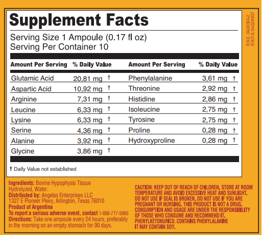 Peptonum Linfar HPF – Hypophysis / Pituitary | Liquid Amino Acid Supplement, 10 Ampoules (50 mL)
