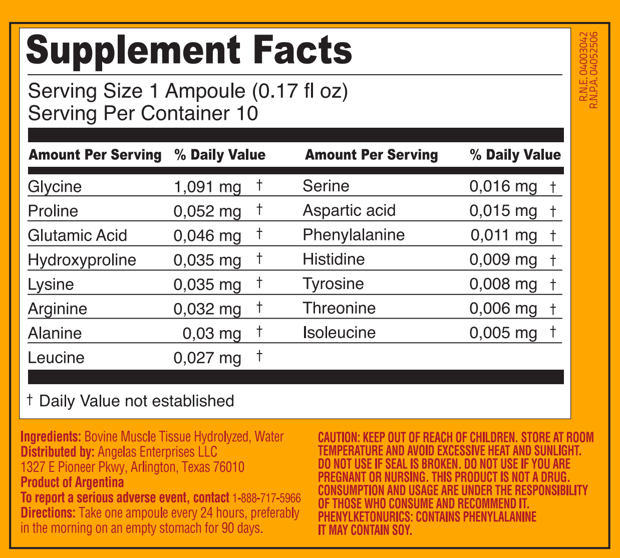 Peptonum Linfar MCL – Muscle | Liquid Amino Acid Supplement, 10 Ampoules (50 mL)